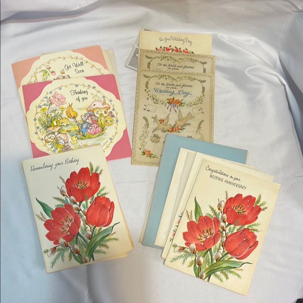 Vintage Greeting Cards. Variety